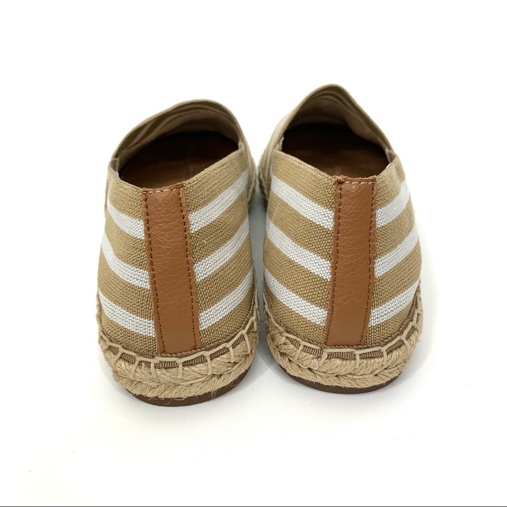 Vionic Valeri Striped Espadrille Flats Tan & White - Picture 5 of 15